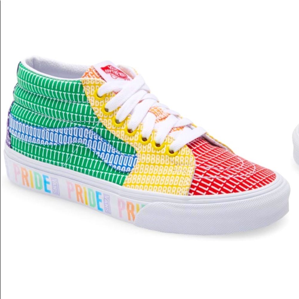 Pride multi/ tru white Vans Sk8 mid- Sneakers (unisex)